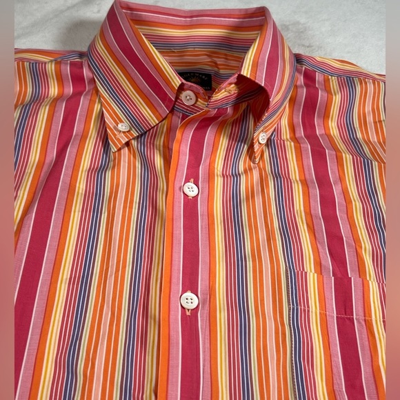 Maus & Hoffman Solemare XL Striped Button Down Shirt - Multicolor Summer Beach - Picture 5 of 11